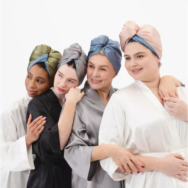 Шовковий тюрбан для вологого волосся